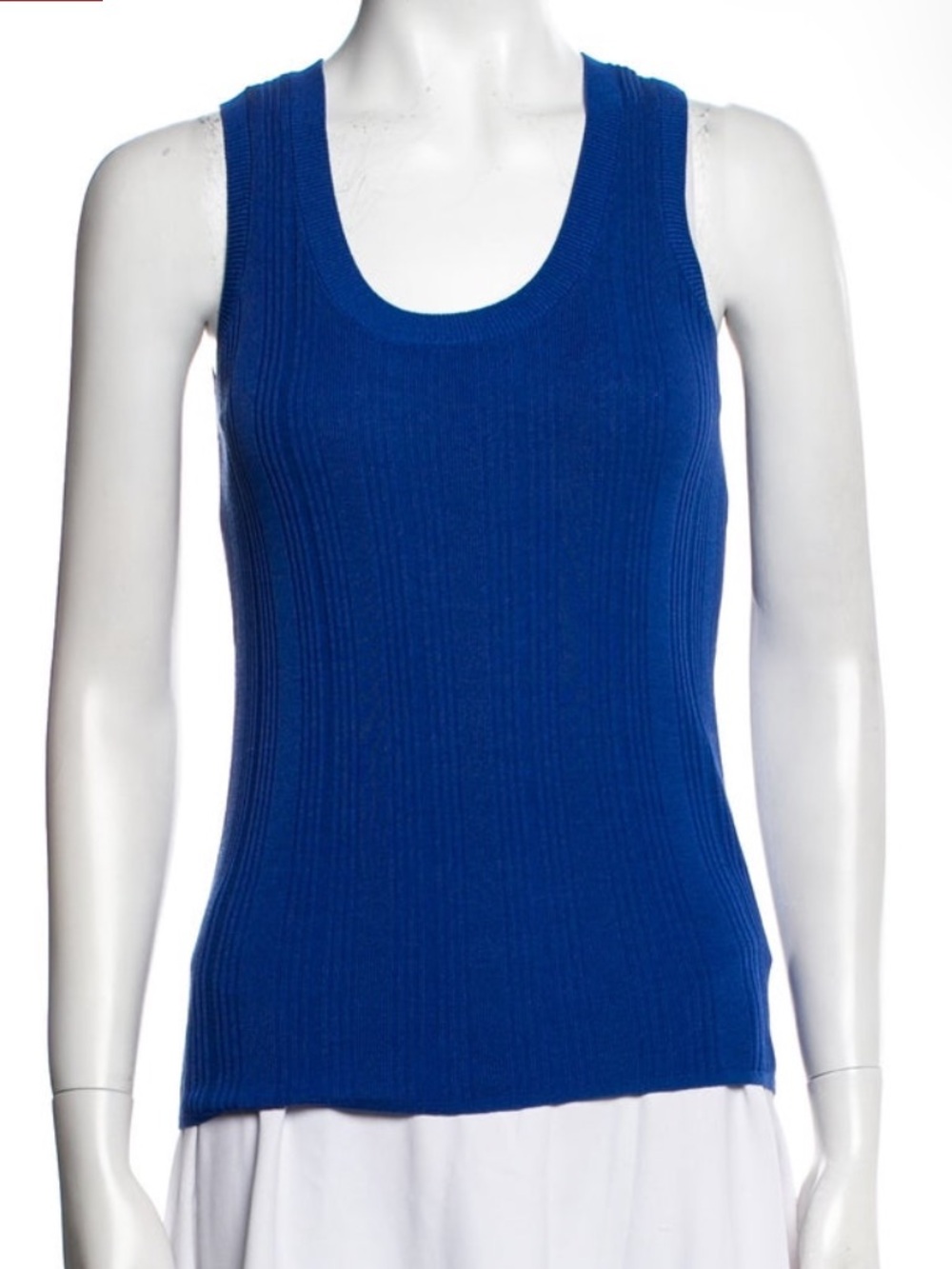 Weekend Max Mara Ribbed Tank Top - Blue - Picture 5 of 5